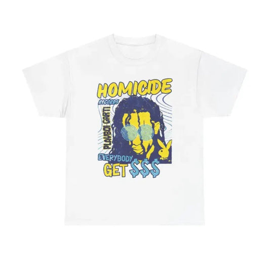 Vintage Playboi Carti Graphic T-Shirt, 90s Rapper Inspired Merch, Retro Hip-Hop Shirt, Y2K Casual Streetwear Cotton Top, Menswear Womenswear
