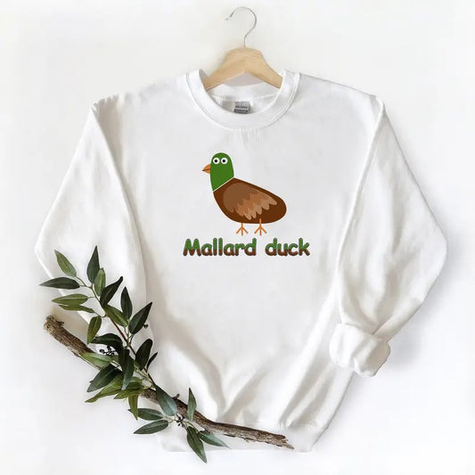 Vintage Redraw Mallard Duck funny Unisex Tshirt Sweatshirt Hoodie, for duck hunters, husbands and Mallard duck lovers