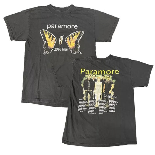 Vintage Retro Paramore Shirt 2010 Tour Shirt Pop Punk Hayley Tee For Fans