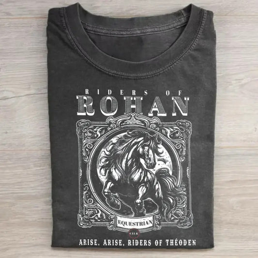 Vintage Riders of Rohan Graphic Tee - The Lord of the Rings Movie Shirt - Middle Earth Geek Gift for Men - Top, Menswear Hoodie Wetsuit