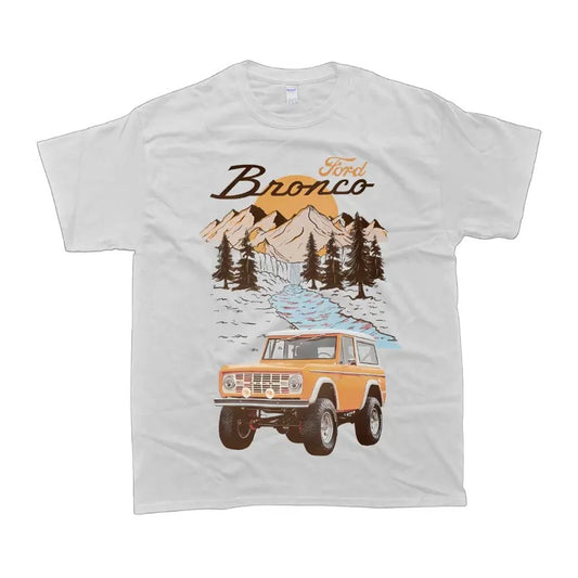 Vintage Road And Car Graphic Tee, Feel the Power, Classic Style, Timeless Style, Unisex Clothes For Men And Women