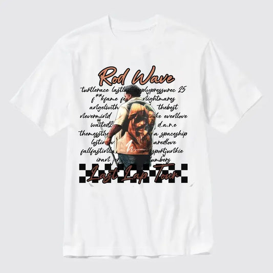 Vintage Rod Wave Last Lap Concert Tee - Unisex Crew Neck Design
