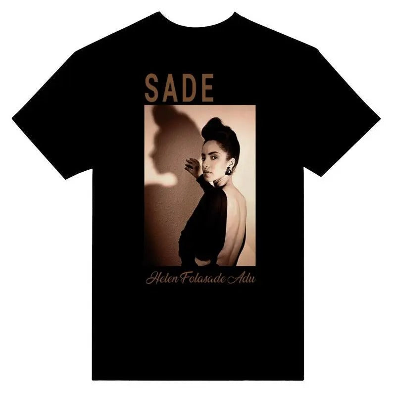 Vintage Sade Helen T-Shirt, Concert Sade Adu, Sade fans T-shirt Unisex Classic Fabric Stylish Breathable Casual