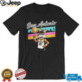 Vintage San Antonio Spurs Coyote Basketball Skyline Retro T Shirt