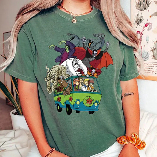 Vintage Scooby Shirt, 90s Halloween Movie T-Shirt, Retro Halloween Sweatshirt, Monsters T-Shirt, Vintage Halloween Movie Character Sweatshirt, Vintage Halloween Shirt