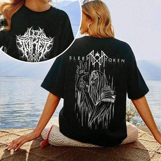 Vintage Sleep Token Deathcore 2025  TShirt, Reaper Angel TShirt, Sleep Token Tour Merch, Gifts For Fan Men Women Casual Top for Unisex
