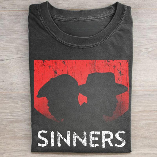 Vintage Smoke and Stack Graphic Tee - Twins Sinners Movie Merch  - Sinners Movie Shirt - Michael B. Jordan Shirt - Trending Movies Shirt Casual