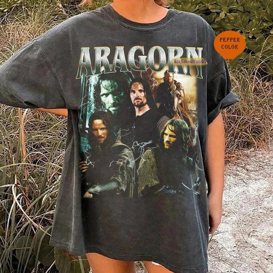 Vintage Style A.ragorn Shirt, Vintage 90s Grapic Tee, Gift For Fan Shirt Menswear Top Underwear Streetwear Tshirt Round...