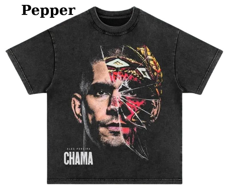 Vintage Style ALEX PEREIRA CHAMA Shirt, Retro 90s Boxing Sport Legend Unisex Graphic Tee, Menswear Top, Underwear Streetwear