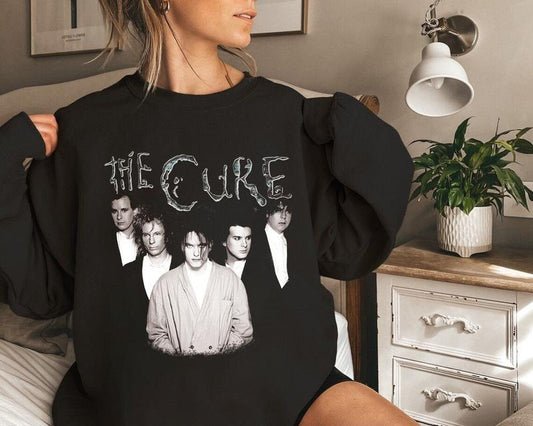 Vintage The Cure Sweatshirt, Robert Smith Inspired 2024 Band T-Shirts, Hoodie | WearSparks.com