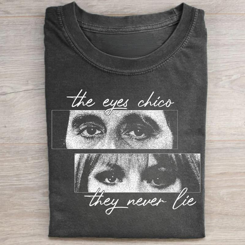Vintage The Eyes Chico Scarface Movie Shirt - Tony Montana Tee with Movie Quote Design - Iconic Movie Shirt Featuring Elvira Hancock & Al Pacino Menswear Top