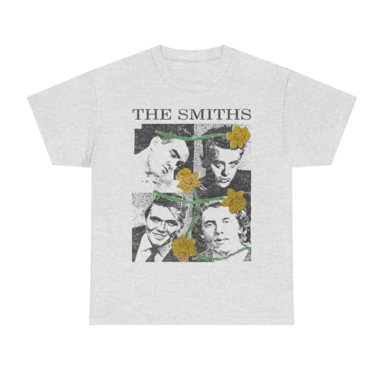 Vintage The Smiths T-Shirt, The Smiths Flower Design, Morrissey Music Shirt, Retro Unisex Tee, Classic Band Merch, Unisex Menswear Womenswear Top