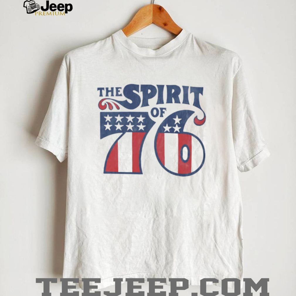 Vintage The Spirit of 76 American Flag Patriotic Independence T Shirt
