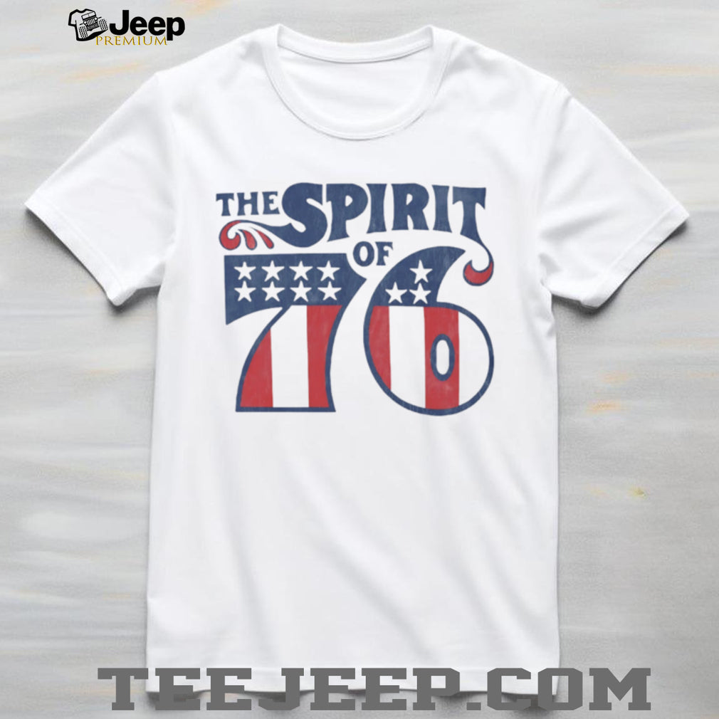Vintage The Spirit of 76 American Flag Patriotic Independence T Shirt