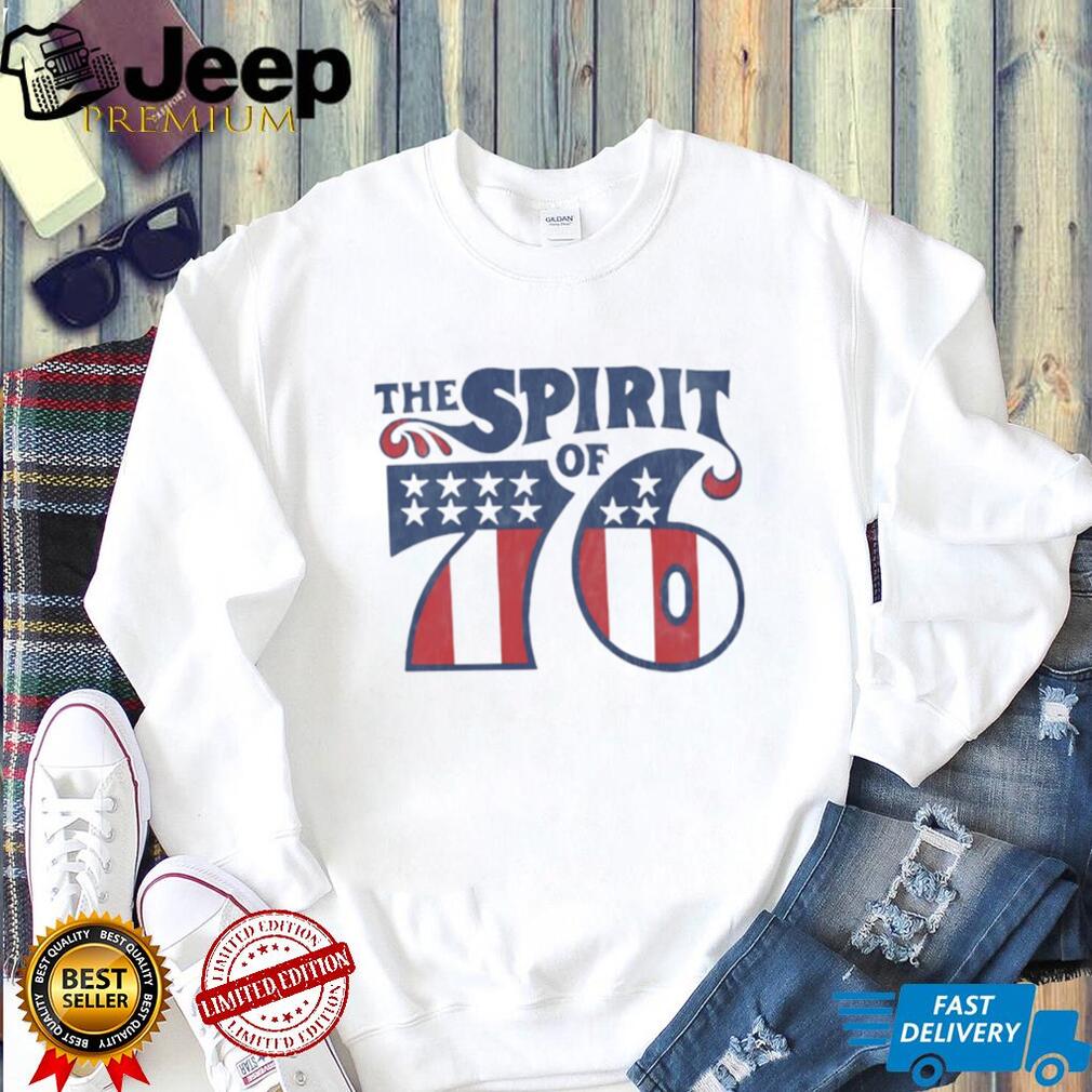 Vintage The Spirit of 76 American Flag Patriotic Independence T Shirt
