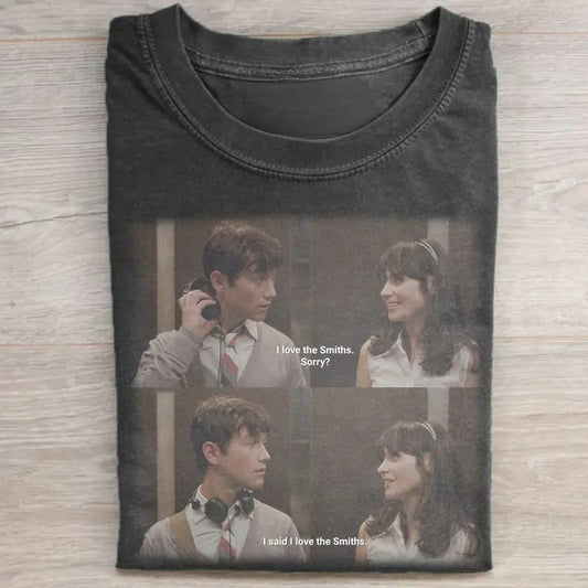 Vintage Tom Hansen and Summer Graphic Tee - I love the Smiths Shirt - 500 Days of Summer Movie Shirt - Romantic Movie Shirt - Iconic Movie Scene Shirt Menswear Top