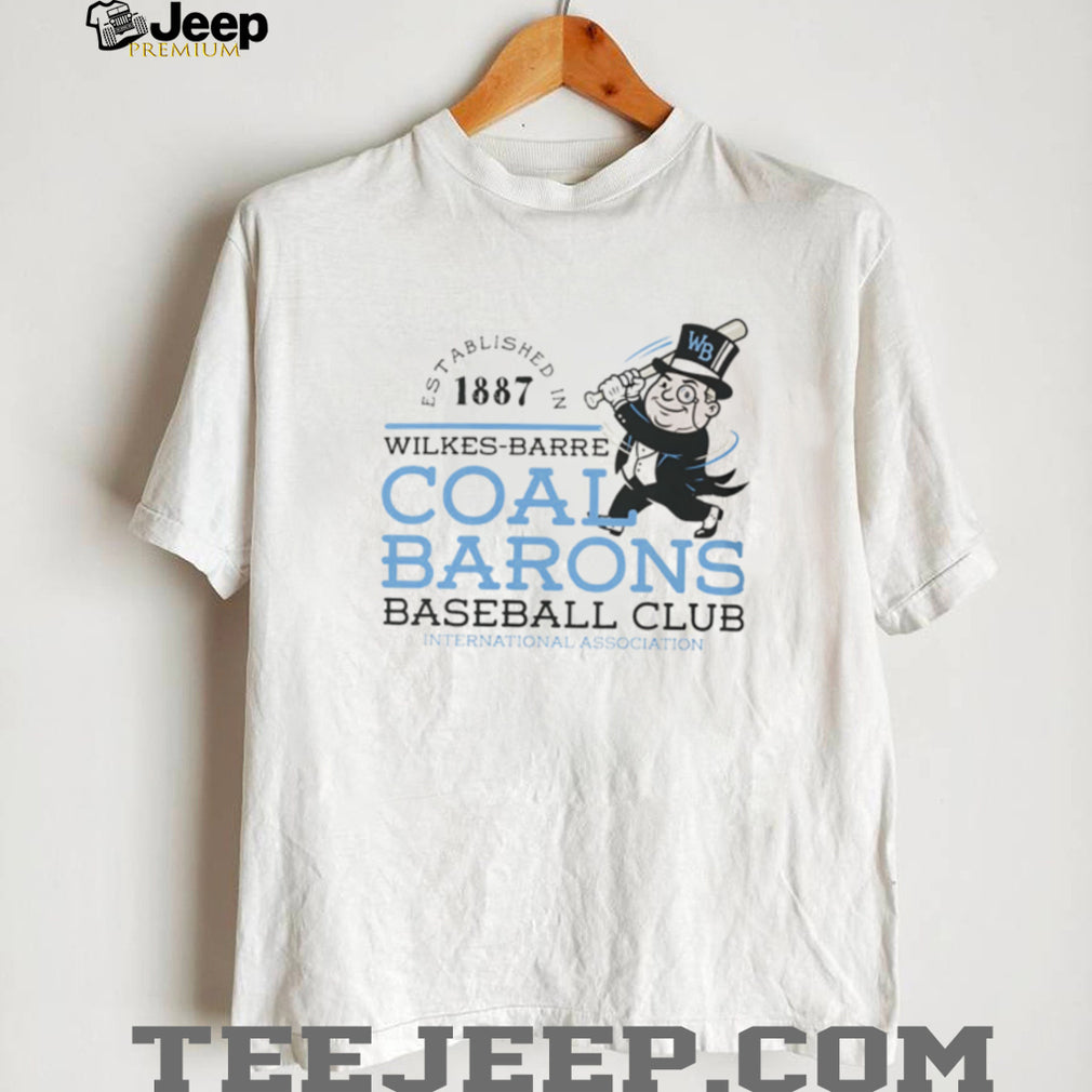 Vintage Wilkes Barre Coal Barons Baseball Club Est 1887 T Shirt