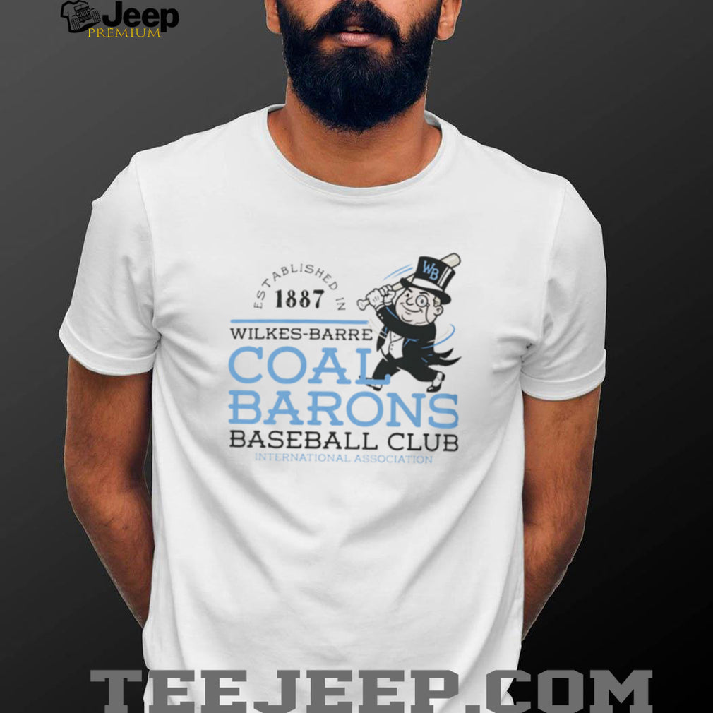Vintage Wilkes Barre Coal Barons Baseball Club Est 1887 T Shirt