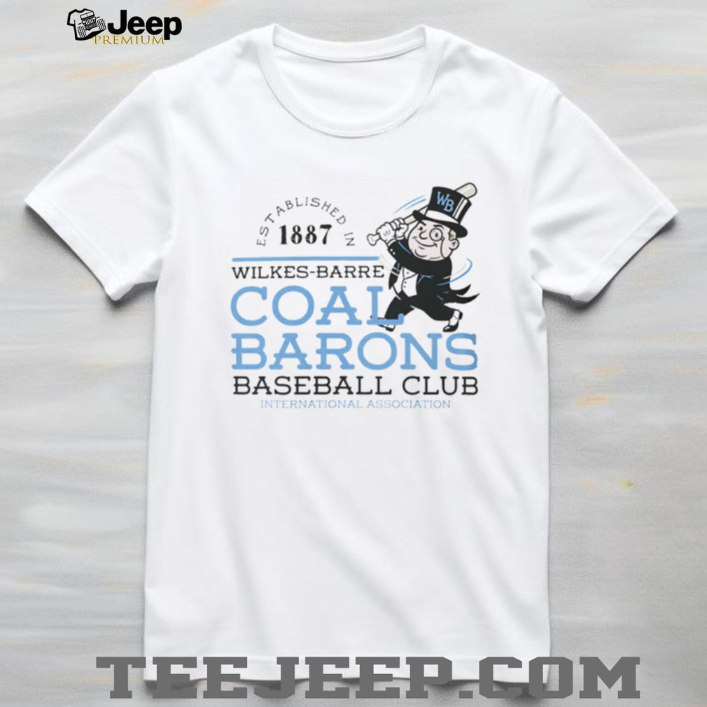 Vintage Wilkes Barre Coal Barons Baseball Club Est 1887 T Shirt