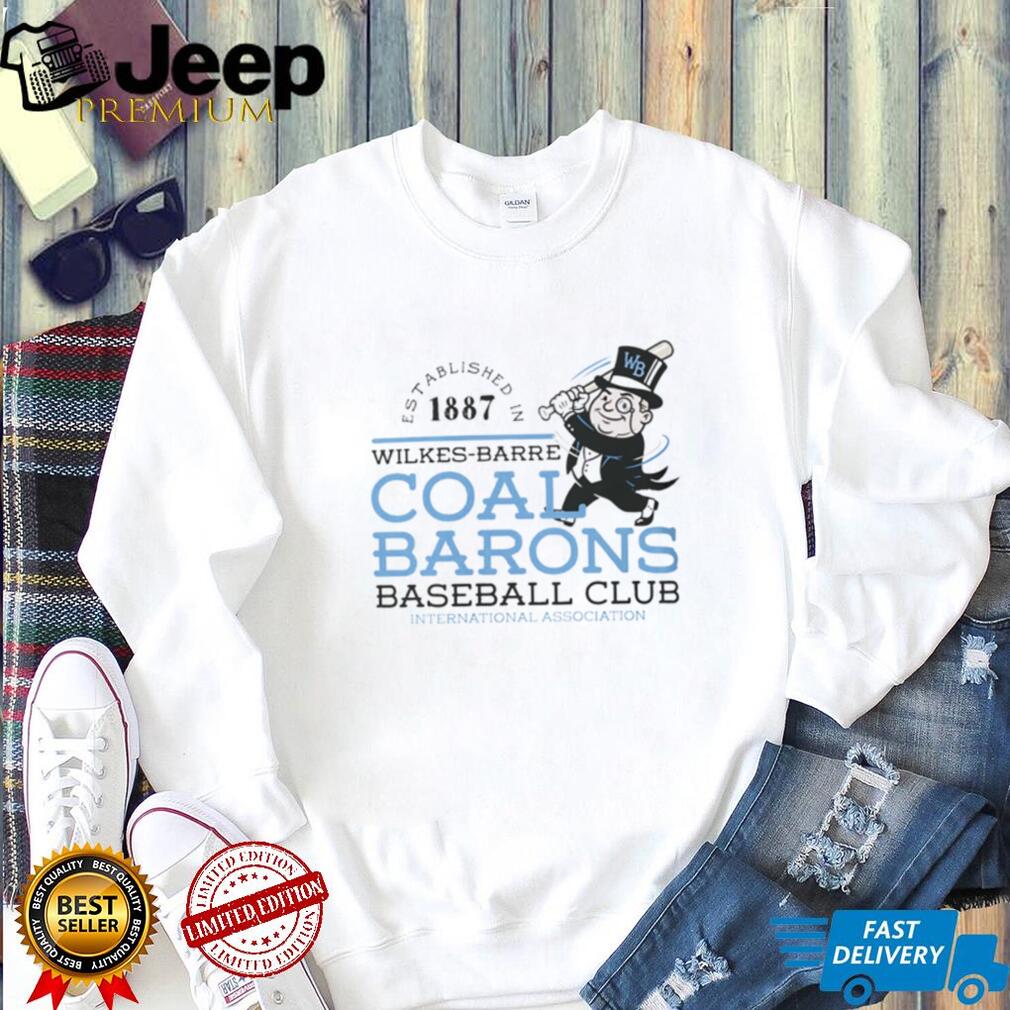 Vintage Wilkes Barre Coal Barons Baseball Club Est 1887 T Shirt