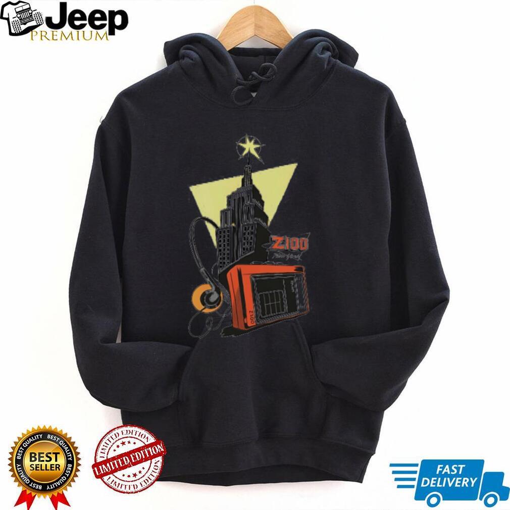 Vintage Z100 New York Radio Station Empire State Building T Shirt