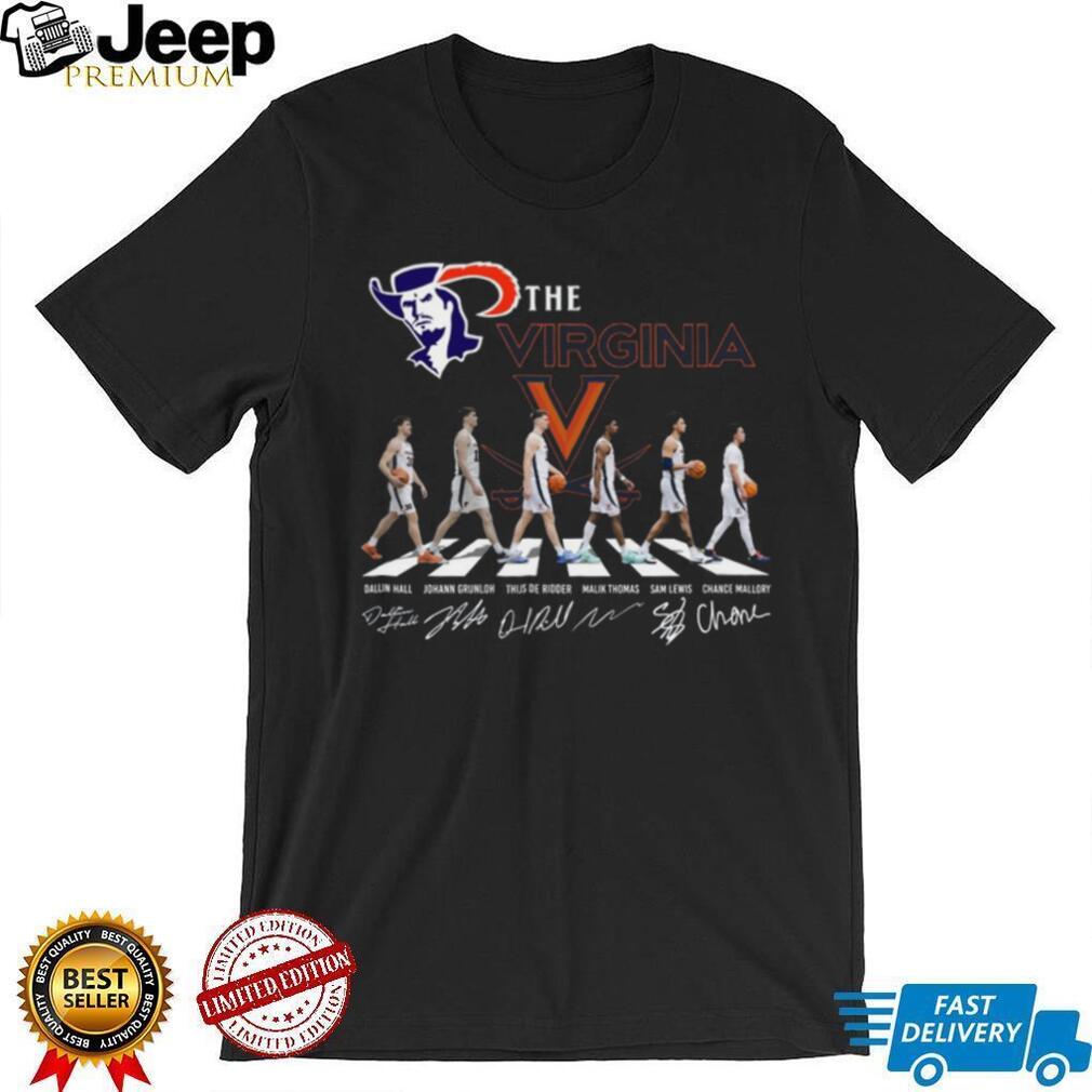 Virginia Cavaliers Basketball Abbey Road Signature Players Series T Shirt
