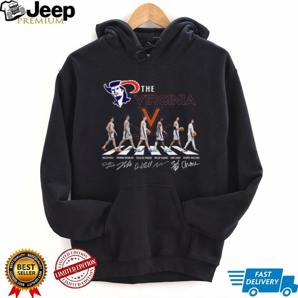 Virginia Cavaliers Basketball Abbey Road Signature Players Series T Shirt