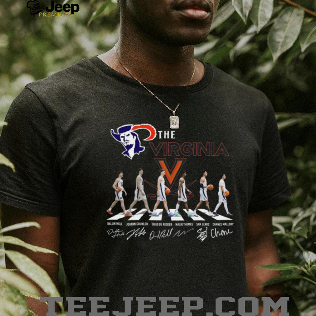 Virginia Cavaliers Basketball Abbey Road Signature Players Series T Shirt