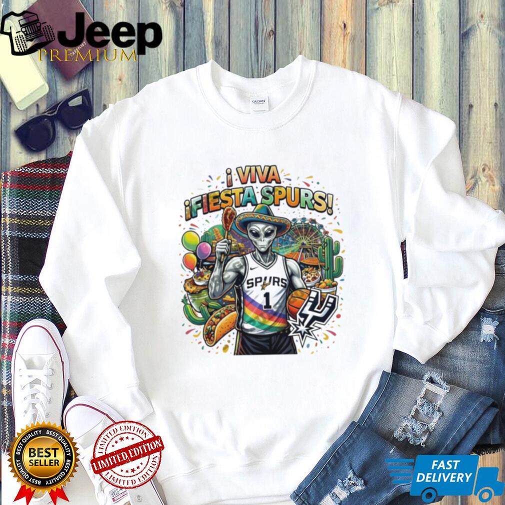Viva Fiesta Spurs Alien Wembanyama San Antonio Culture T Shirt