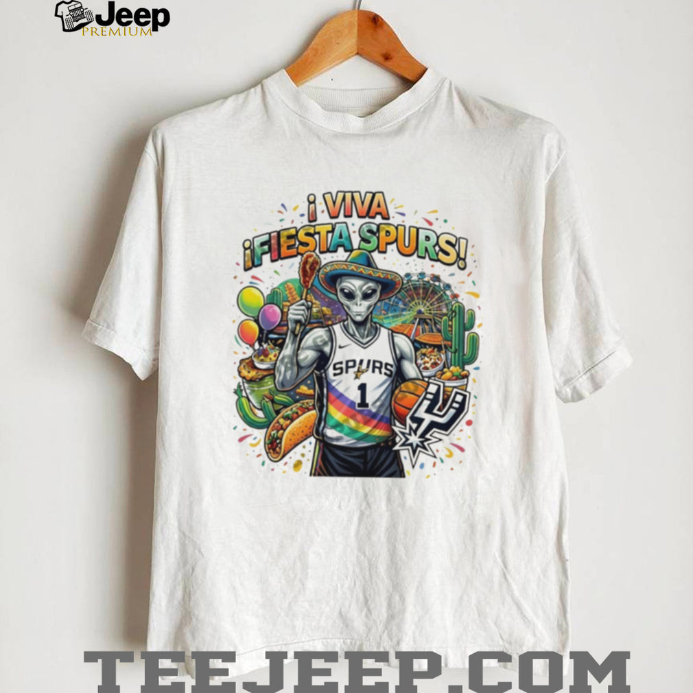 Viva Fiesta Spurs Alien Wembanyama San Antonio Culture T Shirt