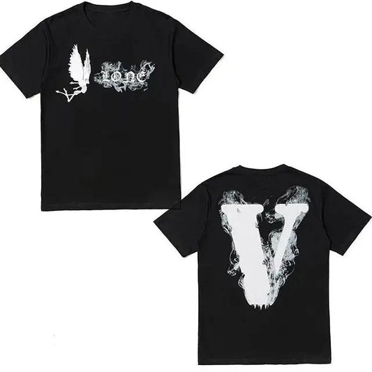Vlone No Smoking Tee, Casual Hip Hop V-Lone T-Shirt, Vintage Big V T-Shirt, V.lone Unisex Tee Shirt Classic Cotton