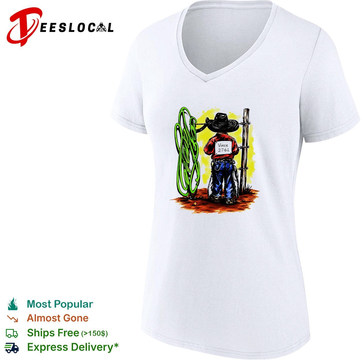 Vnere Cowboy Vince 2 7 61 western rodeo shirt