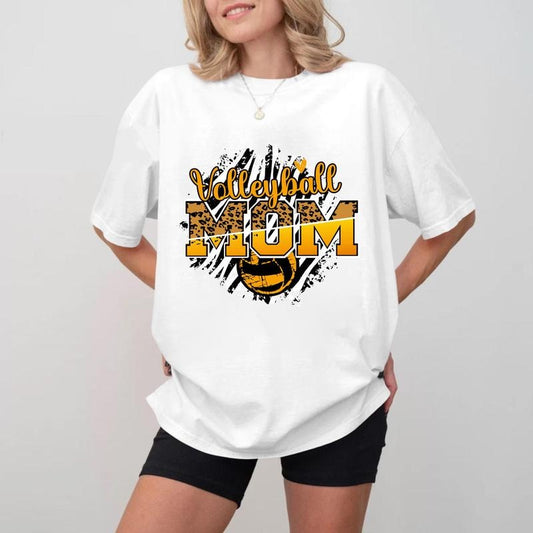 Volleyball MOM Vintage Crewneck, Unisex Cotton Mother's Day Shirt