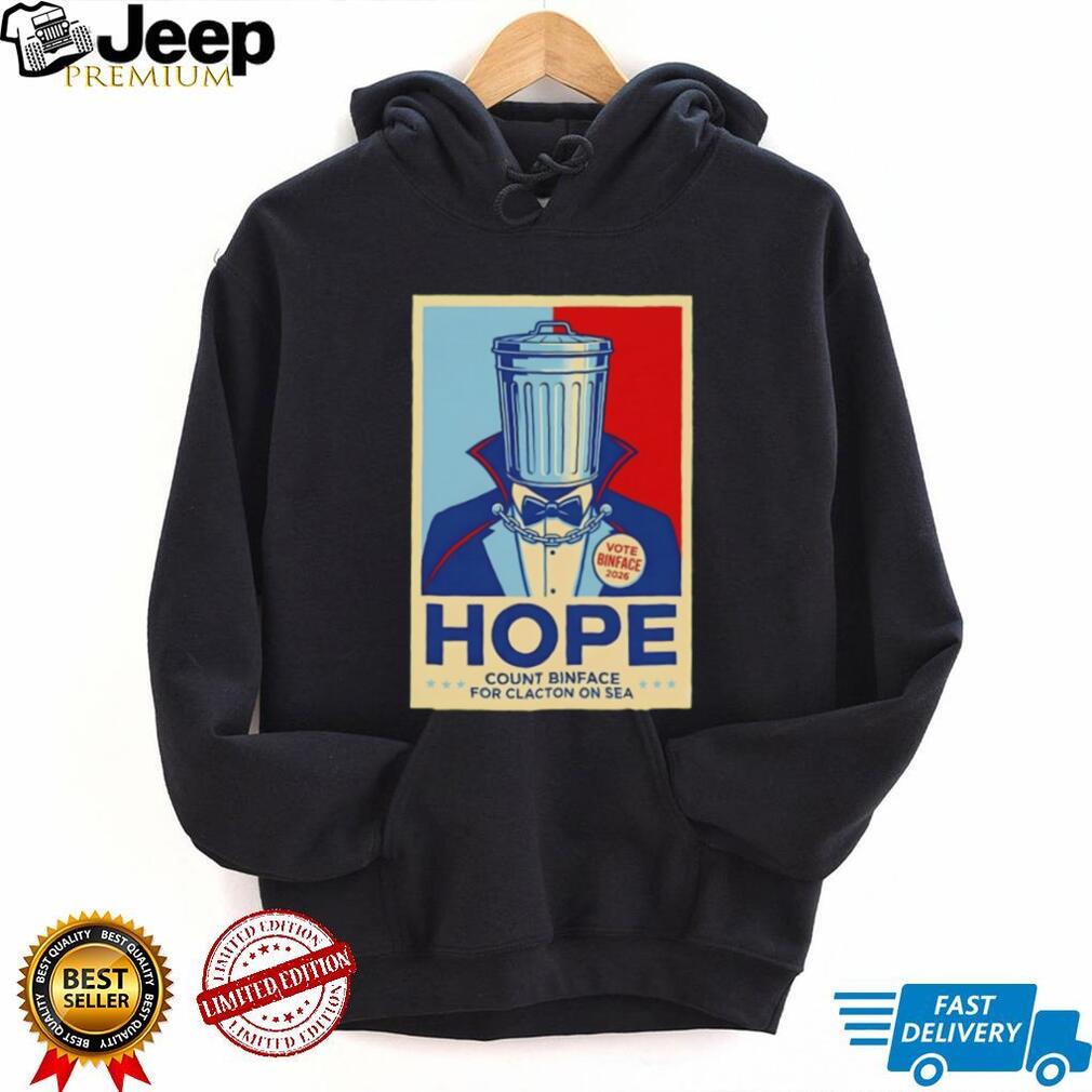 Vote Binface Hope Count Binface for Clacton On Sea 2026 shirt