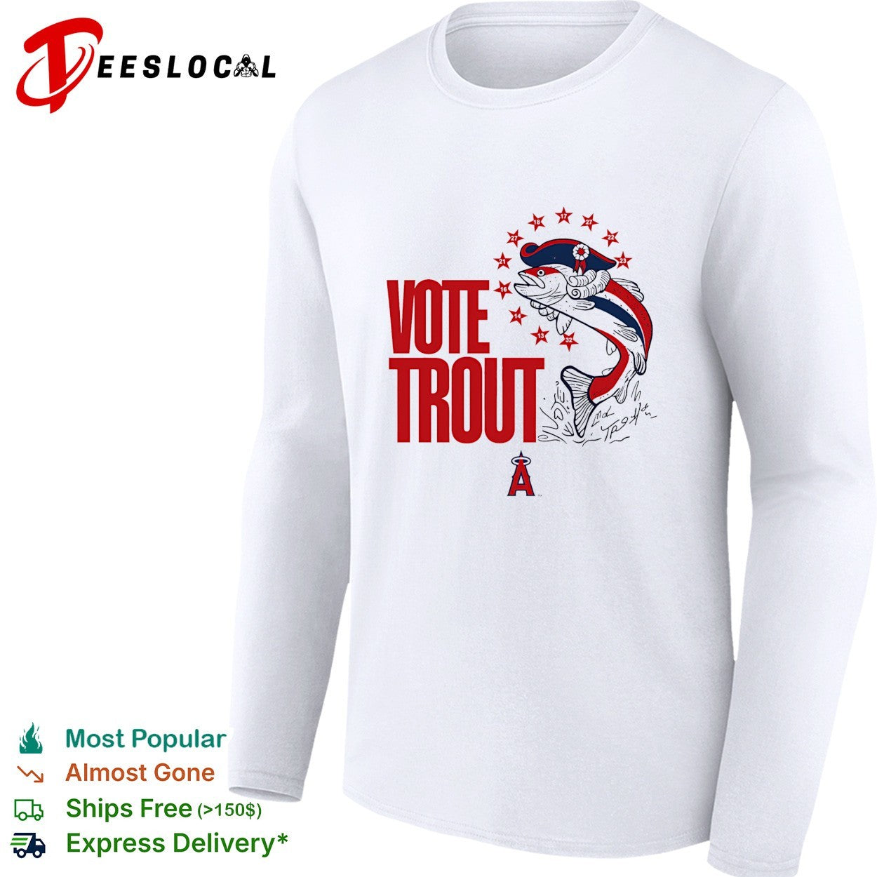 Vote Mike Trout for All-Star Game 2026 Los Angeles Angels shirt