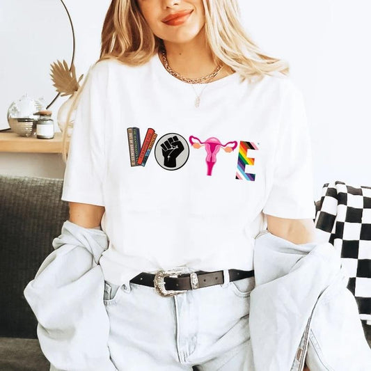 Vote Shirt, Banned Books Shirt, Reproductive Rights Tee, BLM Shirts, Political Activism Shirt, Pro Roe V Wade, Election Tshirts, LGBTQ Shirtstyle{n002}2