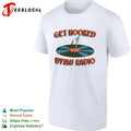 WFMU Radio get hooked vinyl record fishing hook New York New Jersey shirt