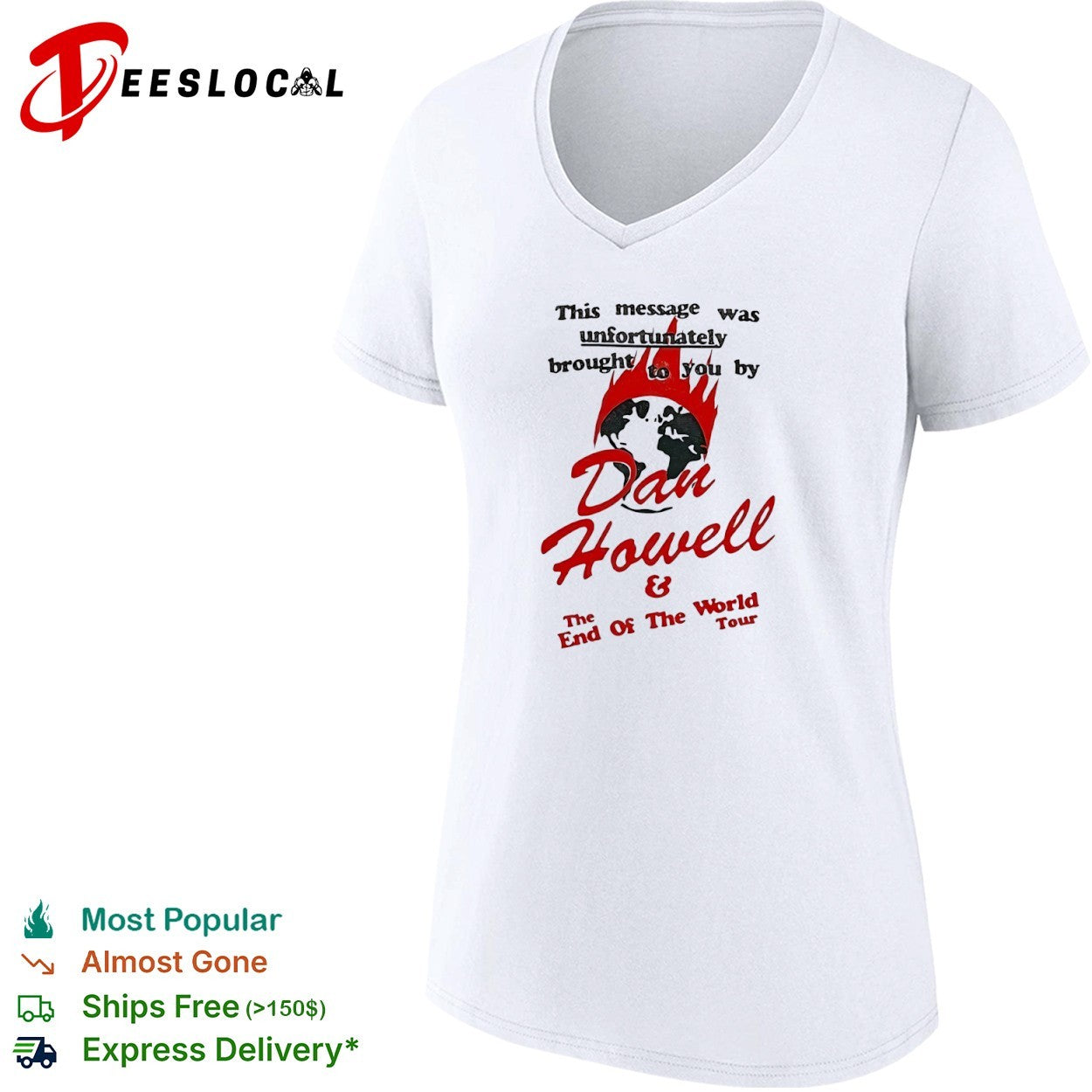 Dan Howell The End of the World Tour shirt