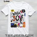WNBA 30 Years Anniversary Graffiti Basketball Graphic T Shirt