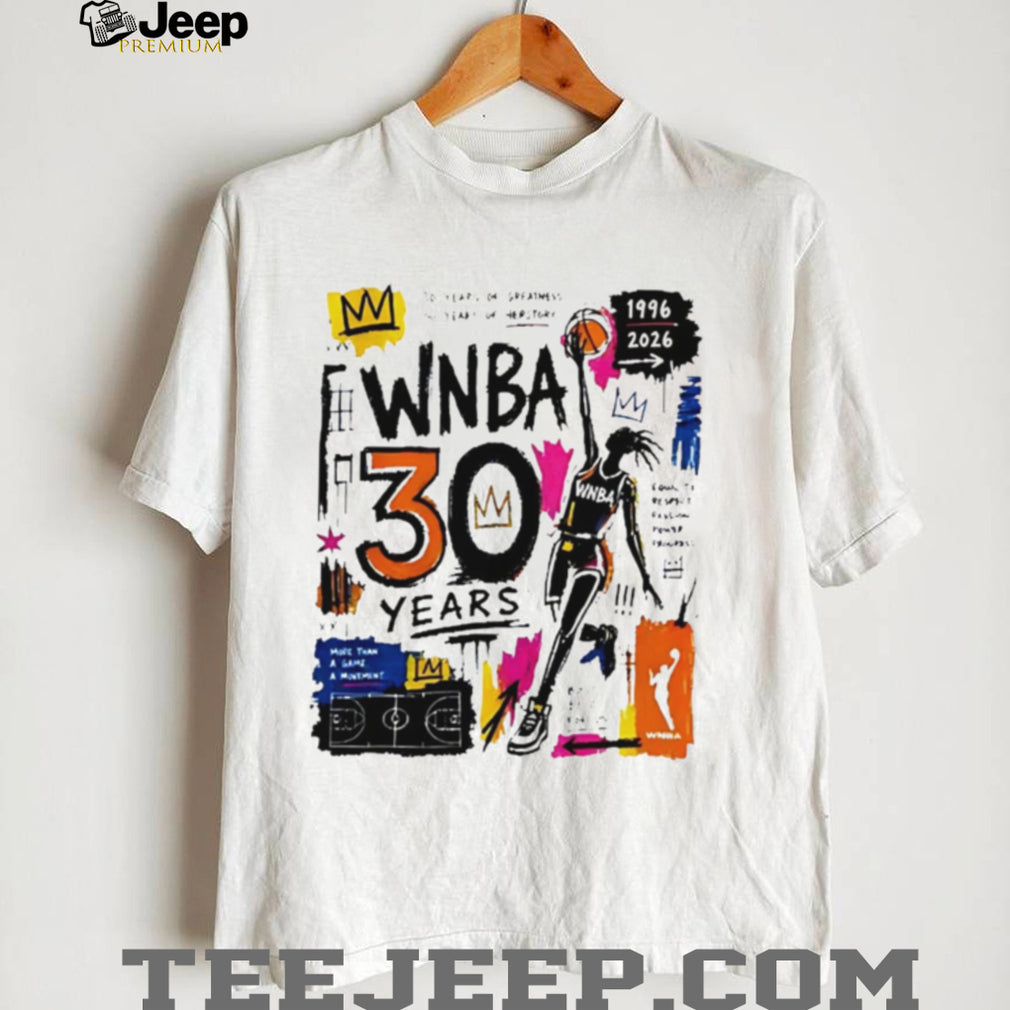 WNBA 30 Years Anniversary Graffiti Basketball Graphic T Shirt