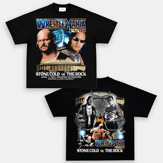WRESTLEMANIA 17 TEE, Wrestling Graphic Tee, WWE Tee, Sports T-shirt, Athlete Shirt, Wrestling Gift Streetwear Crewneck Clothing
