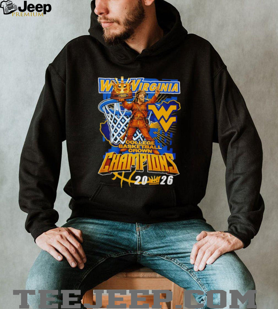 WVU Mountaineers 2026 College Basketball Crown Champions Trophy T Shirt