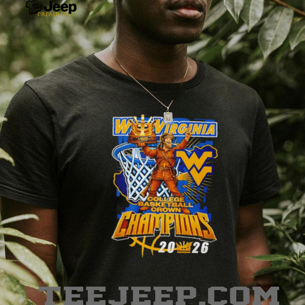 WVU Mountaineers 2026 College Basketball Crown Champions Trophy T Shirt