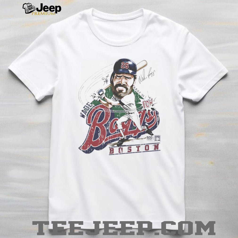 Wade Boggs Boston Baseball Legend Caricature Retro Graphic T Shirt