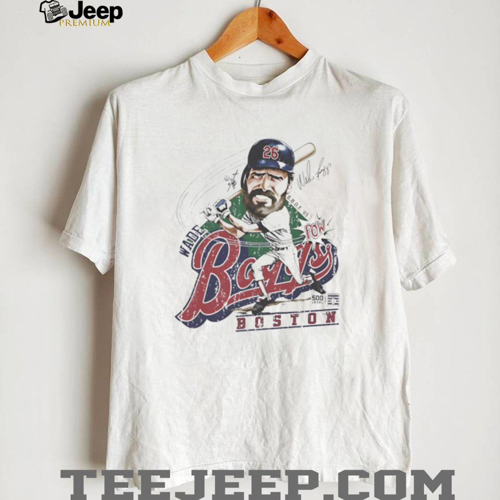 Wade Boggs Boston Baseball Legend Caricature Retro Graphic T Shirt