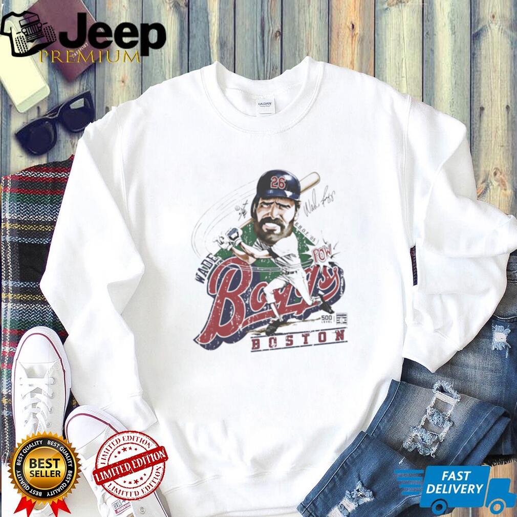 Wade Boggs Boston Baseball Legend Caricature Retro Graphic T Shirt