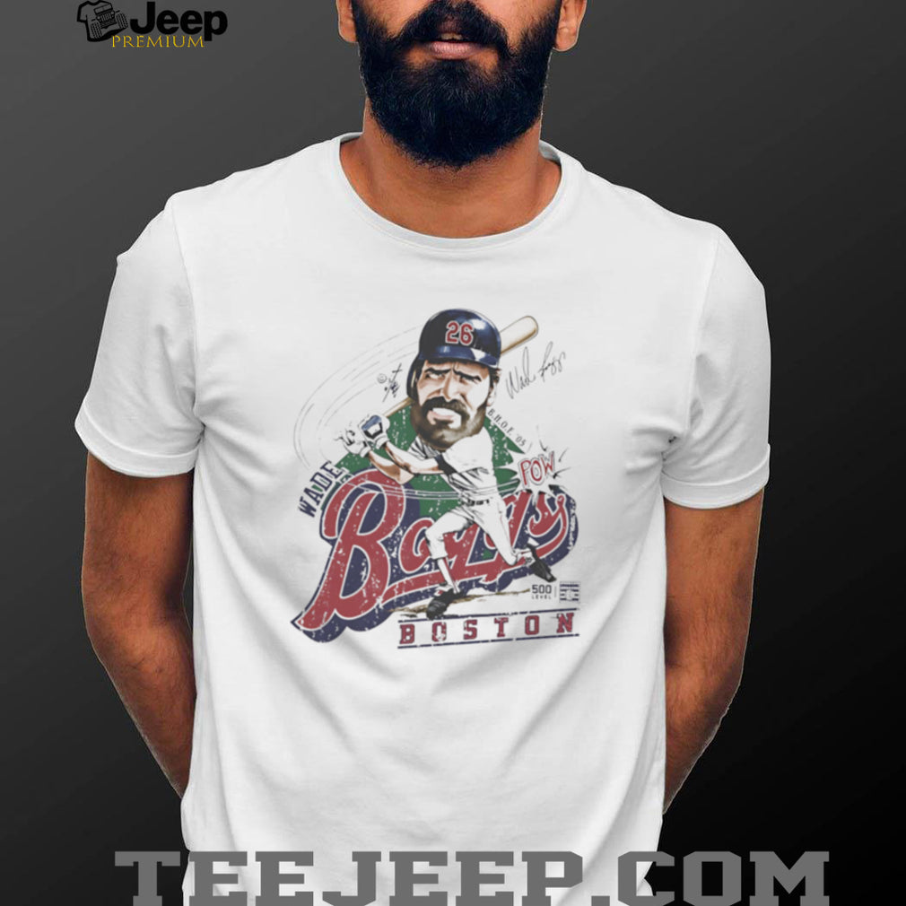 Wade Boggs Boston Baseball Legend Caricature Retro Graphic T Shirt