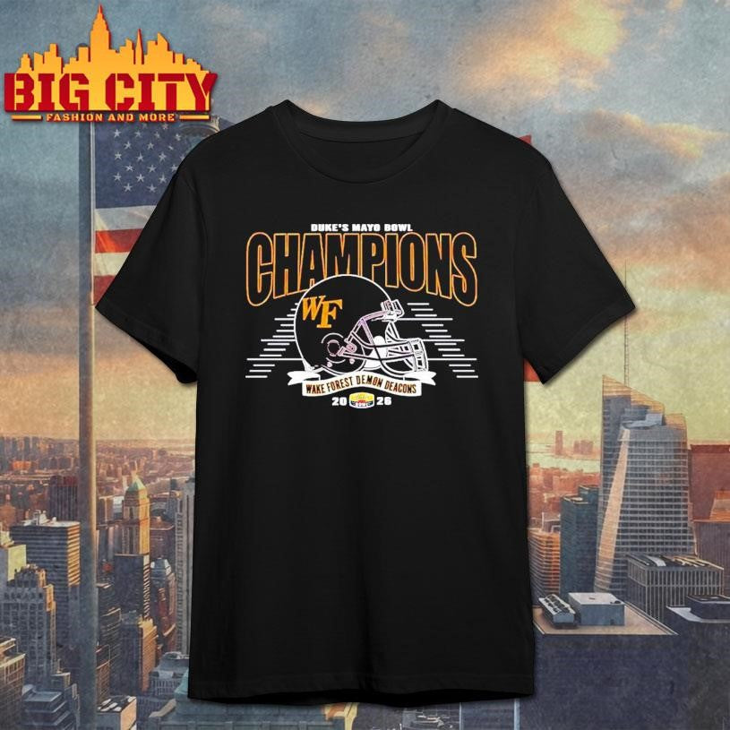 Wake Forest Demon Deacons 2026 Duke’s Mayo Bowl Champions Shirt