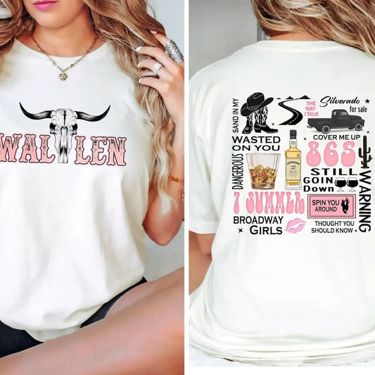 Wallen Country Music Shirt, Concert Tee, Cowgirl Shirts, Vintage Gift for Her, Band Shirt, Cool Women Band Tee Hoodie,...