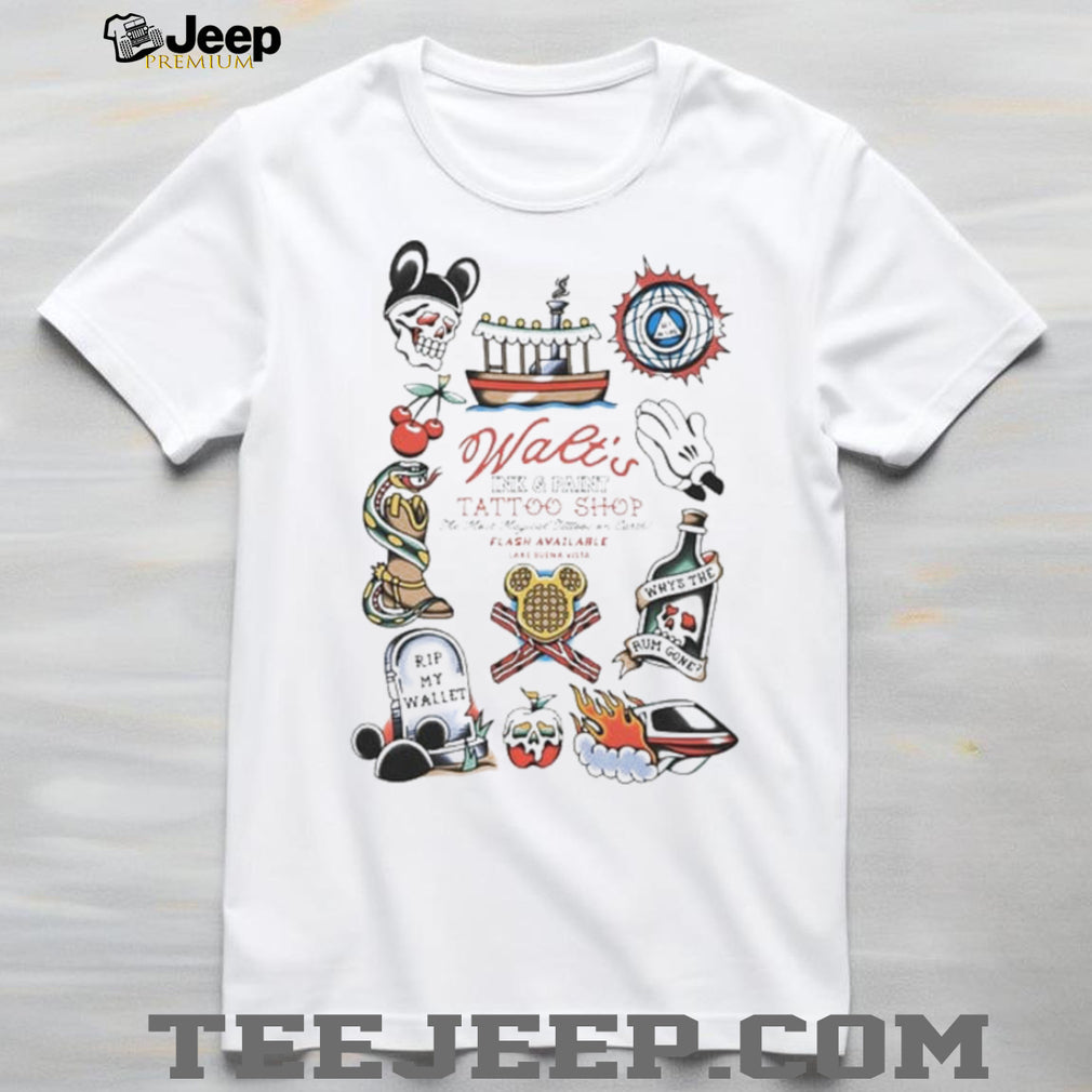 Walt’s Ink & Paint Tattoo Shop The Most Magical Tattoos on Earth shirt